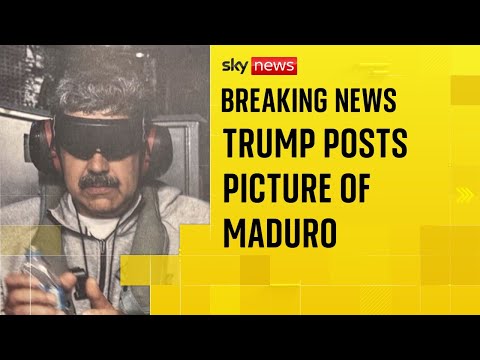 Trump shares first picture of Nicolas Maduro since his capture