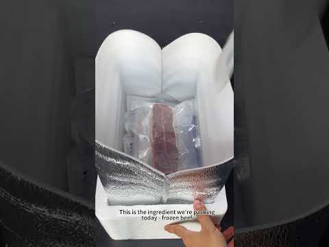 #coolers #dryice #freeze #Picnic #Camping #frozenfood How to shipping food? Use moon ice pack!