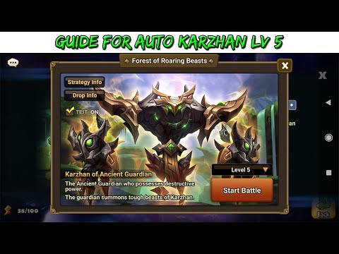 Summoners War : Forest of Roaring Beast Karzhan Boss Stage 5