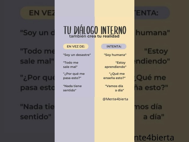 Vídeo relacionado con TRANSFORMA TU DIÁLOGO INTERNO: Del juicio al amor propio: reprograma tu mente desde adentro