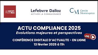 Conférence Actualités de la Compliance du 13 février 2025