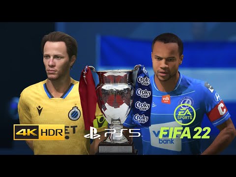 FIFA 22 PS5 - *CROKY CUP FINAL* KAA GENT VS CLUB BRUGGE - 4K 60FPS Next Gen Gameplay