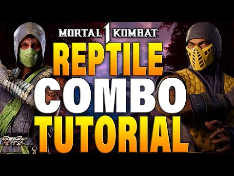 Mortal Kombat 1 Reptile Scorpion Combos - Mortal Kombat 1 Reptile Combo Tutorial Scorpion Kameo