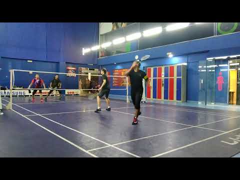 Badminton MuhibbahTeam Men's Double Sparring - Wan Bakar / Aizat Azib Vs Tan Jinn Hwa / Black