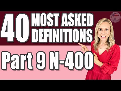 N400 Part 9 40+ MOST ASKED N400 VOCABULARY | 2025 N-400 Naturalization Interview