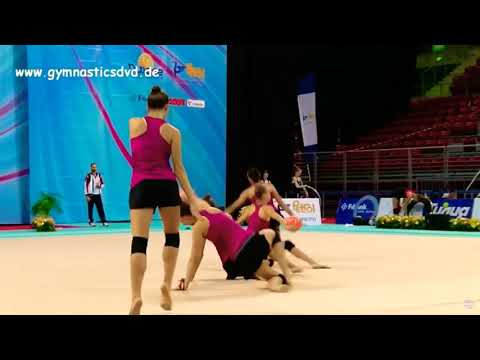 Moscow Team - 3 Balls 2 Ropes Podium Training // WC 2018 SOFIA