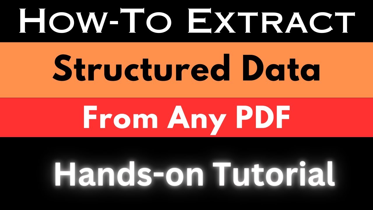 Extract Structured Data from Any PDF Using AI for Free: Hands-on Tutorial