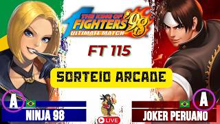 - NINJA 98 🆚JOKER PERUANO - KOF98UM  #kof2002 (SORTEIO DO CONTROLE ARCADE)