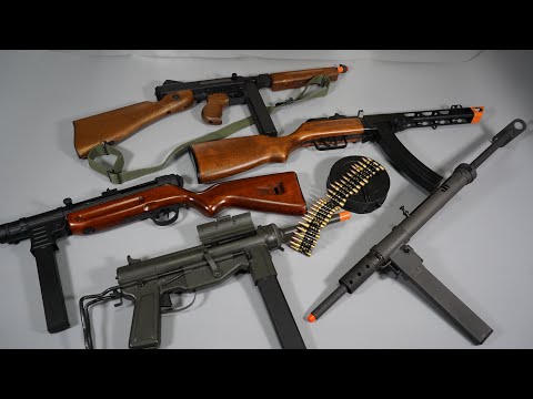 WW2 Weapon SMG Airsoft Toy Gun And AK47 HK416 Nerf Gun Shot Gun - Realistic Toy Guns Collection