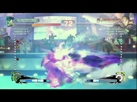 JohnryHenson (M.Bison) Vs bredandestiny (Ryu) SSF4 AE Ranked Matches - PSN