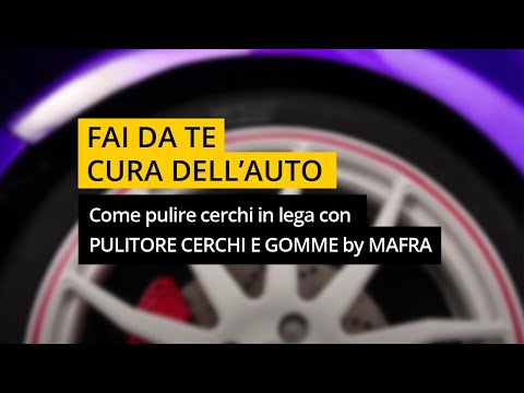 Come pulire cerchi in lega con PULITORE CERCHI E GOMME by #MAFRA