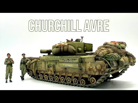 AFV CLUB CHURCHILL Mk.IV AVRE 【full build】～TANK MODEL～　#scalemodel #howtopaint