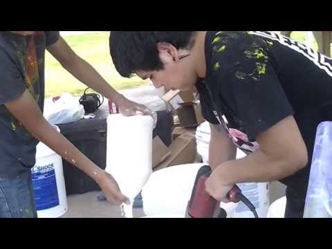 Neon Paint Party 2013: behind the scenes paint preparation