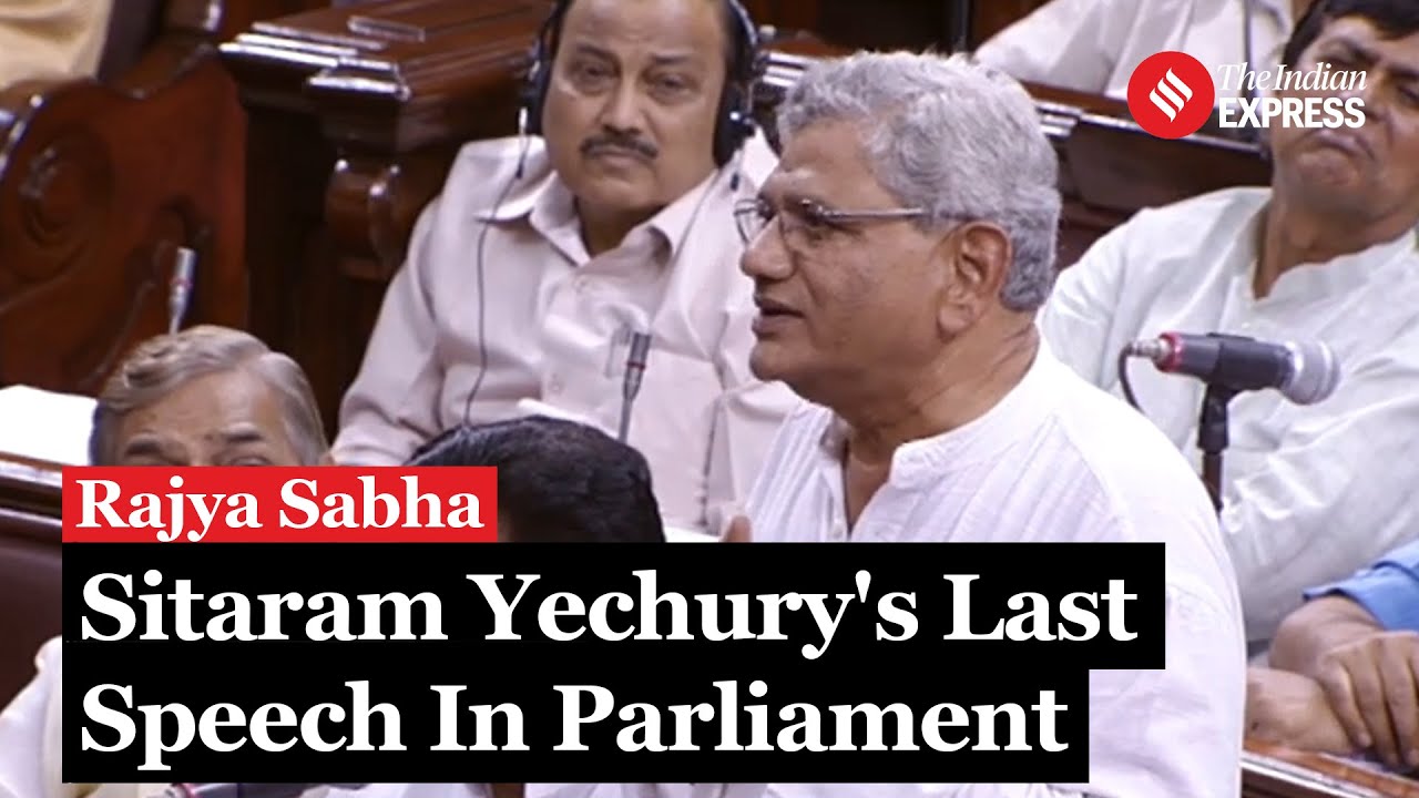 When CPI(M)'s Sitaram Yechury Recalled His Political Stint In His Farewell Speech In Rajya Sabha