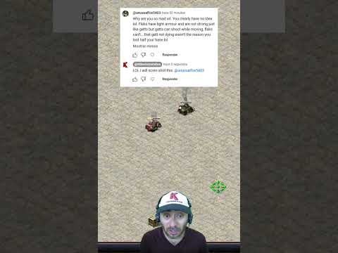 Flak track vs Gattling tank - Yuri's Revenge #redalert2 #yurisrevenge #commandandconquer #gaming