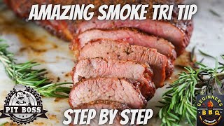 Best way to smoke beef tri tip on pit boss pellet grill | how to reverse seared tri tip