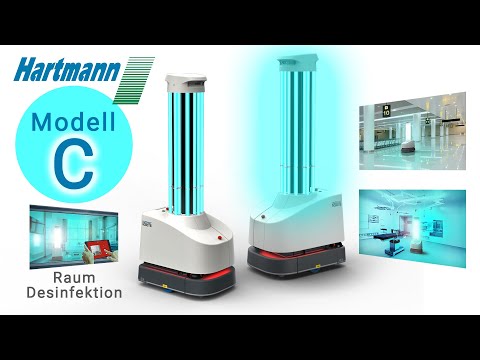UV-Desinfektionsroboter ● verbessertes Modell C ● UV-Strahlung gegen Corona ● Viren ● Bakterien