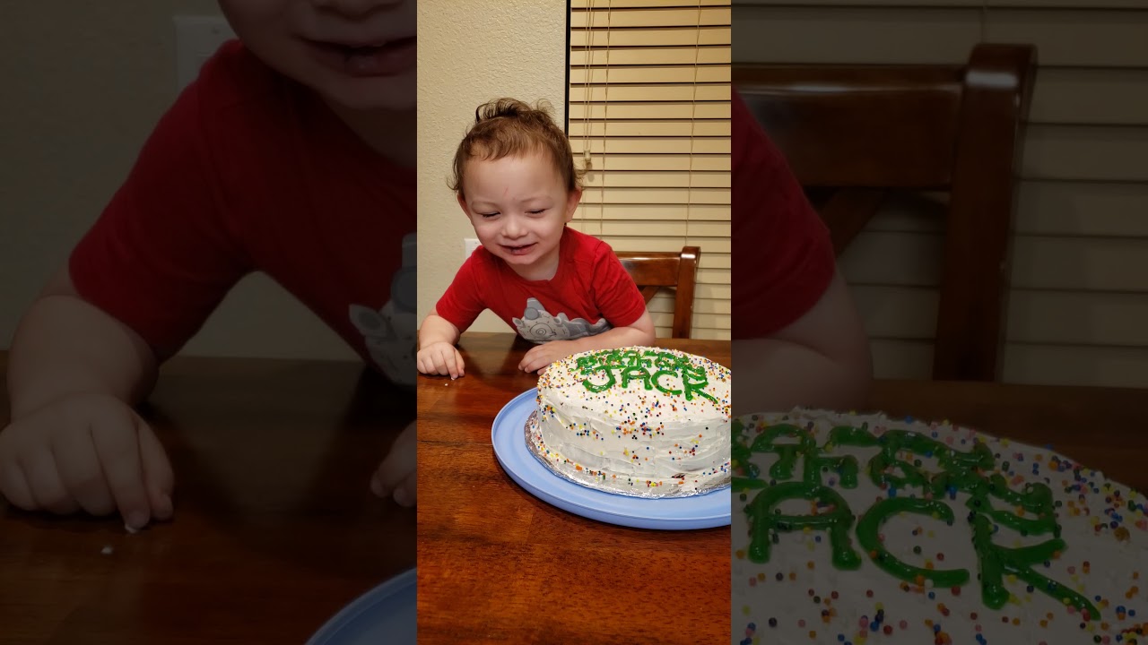 Jack's 3rd Birthday Cake & Happy Birthday Song
