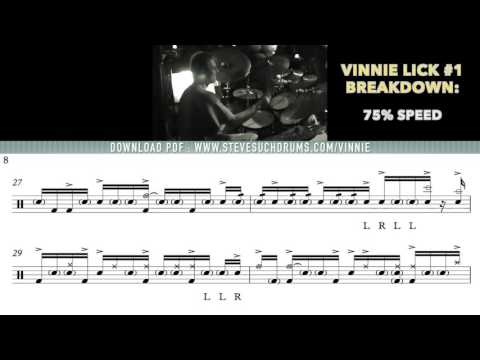 Vinnie Colaiuta LICK #1 -  [ 24 Days Of Vinnie ]