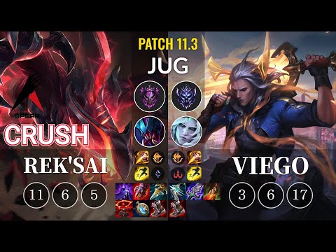ASP Crush Rek'Sai vs Viego Jungle - KR Patch 11.3