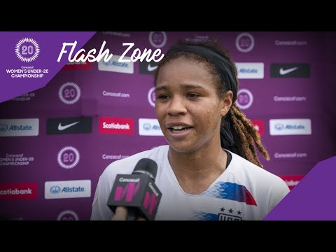 Concacaf Womens Under-20 2020 F: United States vs Mexico | Flash Zone Interview with Fishel