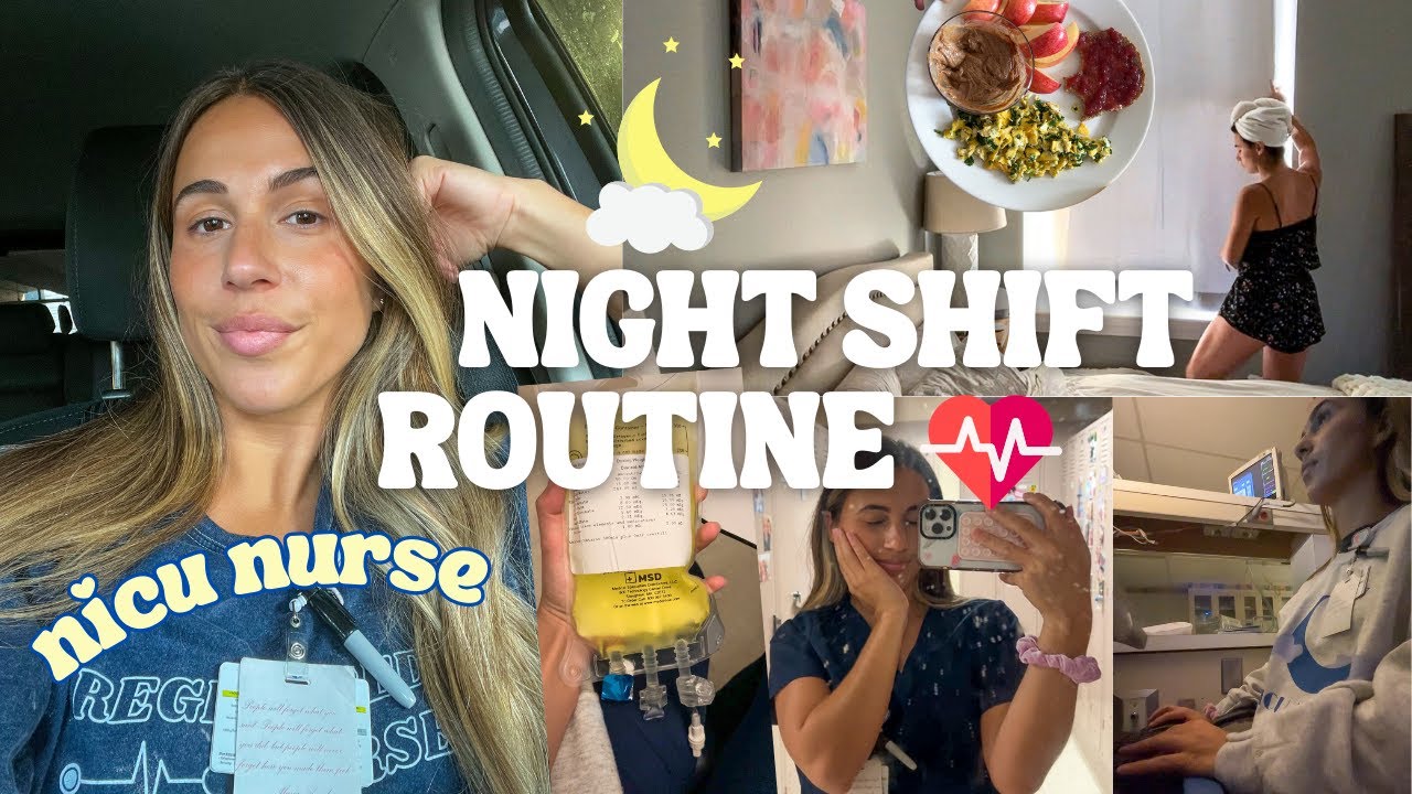 VLOG: working 2 night shifts as a prn nicu nurse, night-shift routine & tips, shift stories &moving!