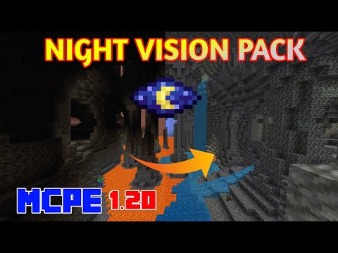 Lna Gamerz - Night Vision Pack For Minecraft Pe 1.20 | Night Vision Texture Pack Mcpe