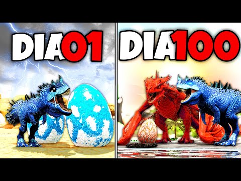 Baby Dinosaur Humiliated by Dragon Steals Egg for Revenge! 100 Days Evolving