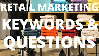 Retail Marketing resume keywords and interview questions