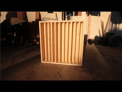 DIY acoustic treatment ; random pattern diffuser