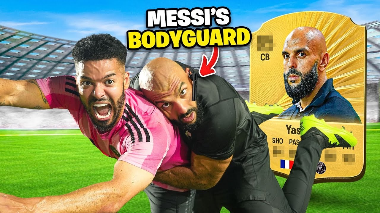 HOW GOOD IS MESSI'S BODYGUARD AT FOOTBALL?!