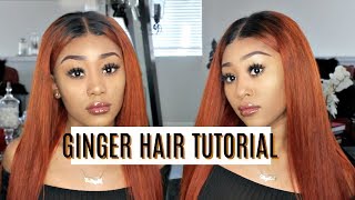 HOW-TO: BURNT ORANGE/GINGER HAIR DYEING TUTORIAL | Julia Hair Malaysian Body Wave