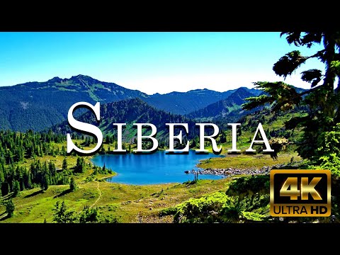 FLYING OVER SIBERIA  (4K UHD) - Calming Music With Wonderful Natural Landscapes For Relaxation