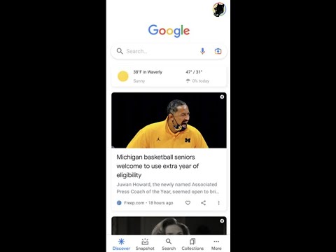 Turn Discover off for Android Google News Feed