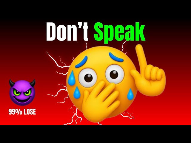 Don't Speak While Watching This Video… (Impossible Challenge!) 🔥 SDDEFAULT Thumbnail