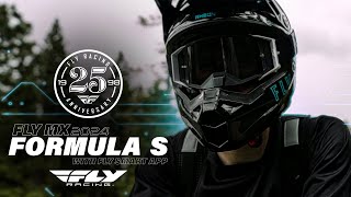 Nejvyšší model motokrosové přilby FLY RACING FORMULA S CARBON černá, skořepina z uhlíkových vláken 12K 