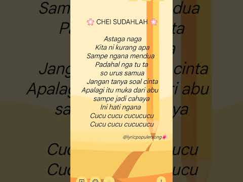 CHEI SUDAHLAH - Angga Dermawan Lyrics #lyrics #liriklagu #lirikviral #liriktrend #lirikhits #lirik
