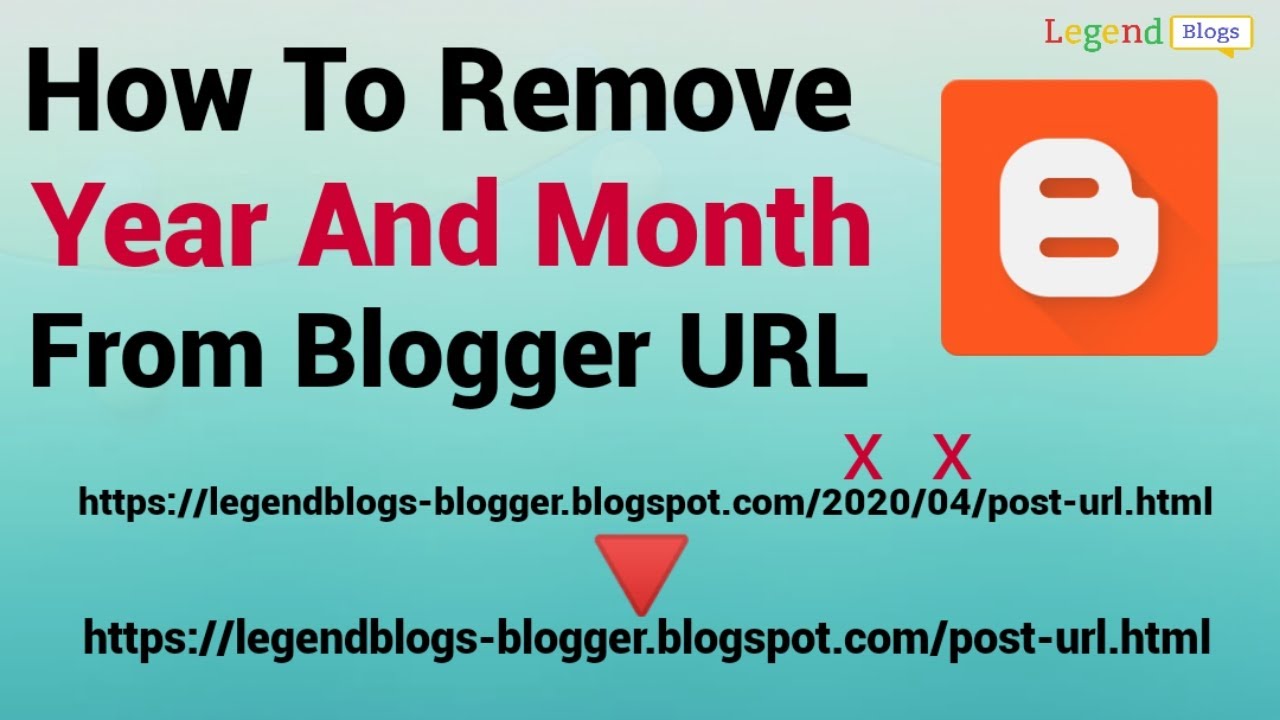 How to Remove Year And Month from Blogger URL