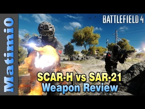 SCAR-H vs SAR-21 Weapon Review: The Better Long Range Rifle - Battlefield 4
