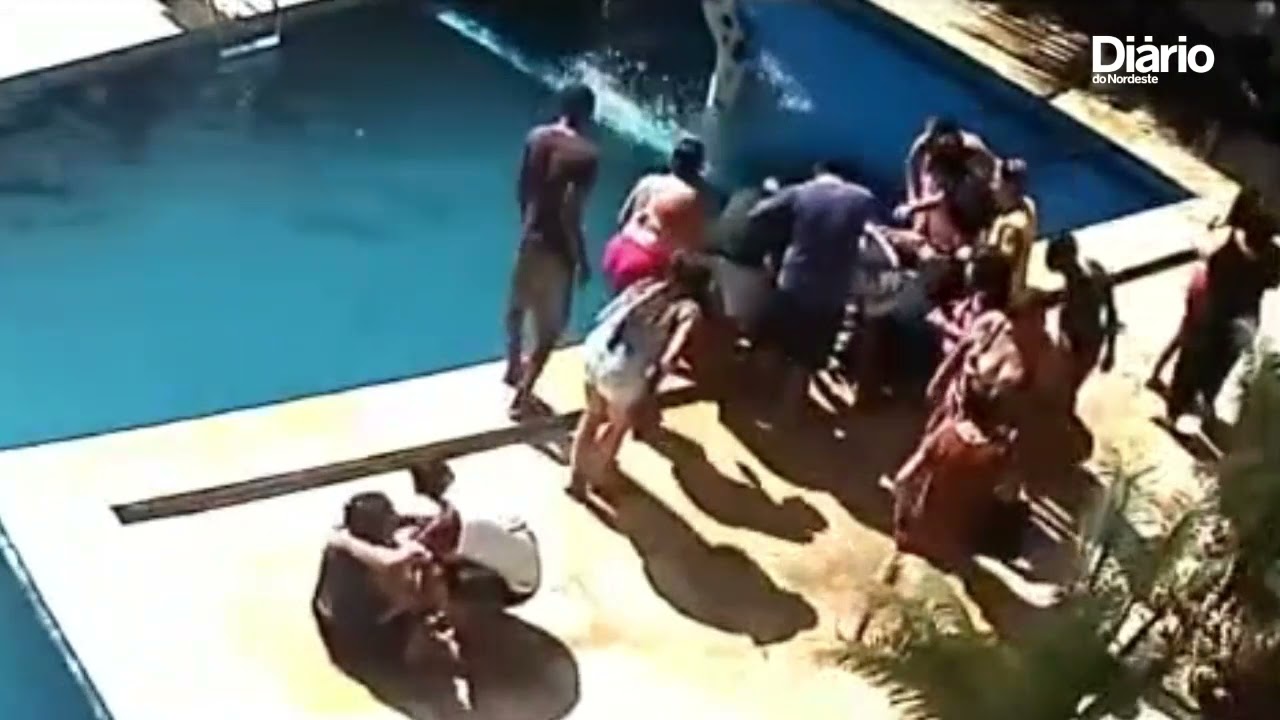 Imagem da notícia Veja momento em que criança de 3 anos é salva após se afogar em piscina no Interior do Ceará