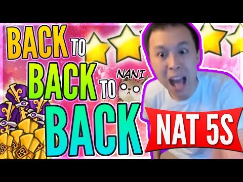 Three NAT 5s In A ROW!!! - Asia Server POWER! He Came BACK For MORE Luck! - Summoners War