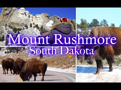 Mount Rushmore South Dakota in Winter