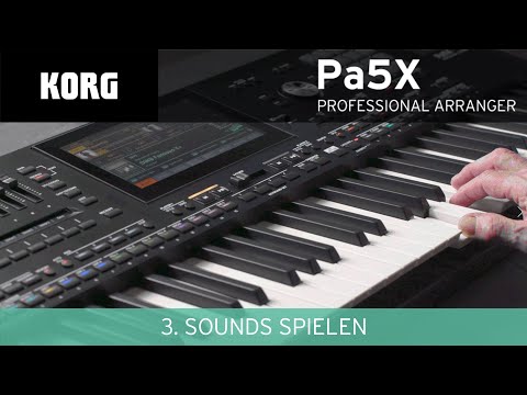 KORG Pa5X Video-Manual - 3: Sounds spielen
