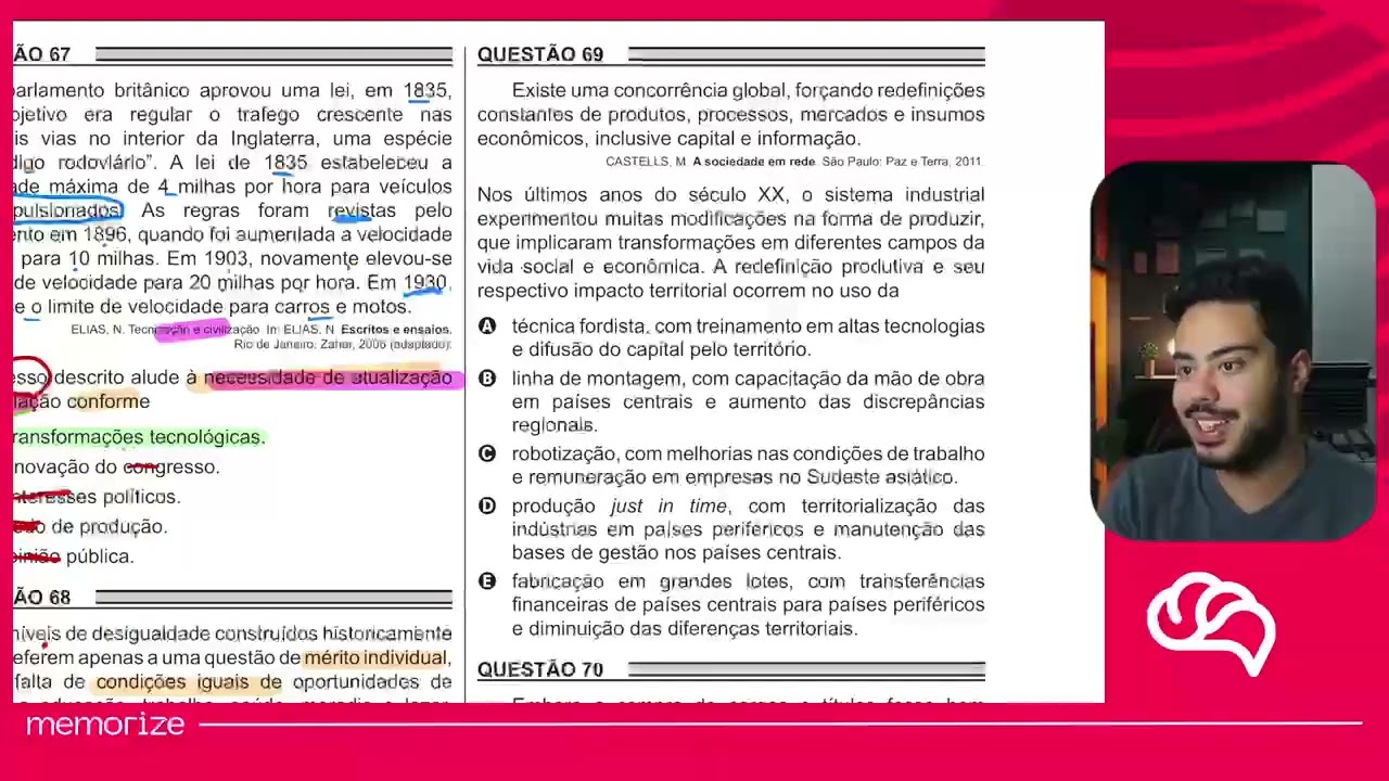 Resolução em Vídeo — Questão 68 ENEM 2018 PPL