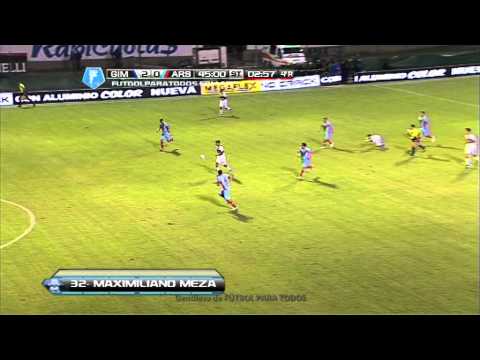 Gol de Meza. Gimnasia 2 - Arsenal 0. Fecha 13. Torneo Final 2014. FPT