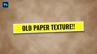 Create a Realistic Old Paper Texture Background for Any Design