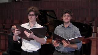 Owen Malone and John Drake sing &quot;Guide Me, O Thou Great Jehovah&quot;