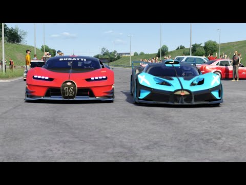 Bugatti Vision GT vs Bugatti Bolide at Miseluk