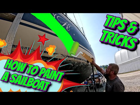 How To Paint A Sailboat - Ep 283 - Lady K Sailing