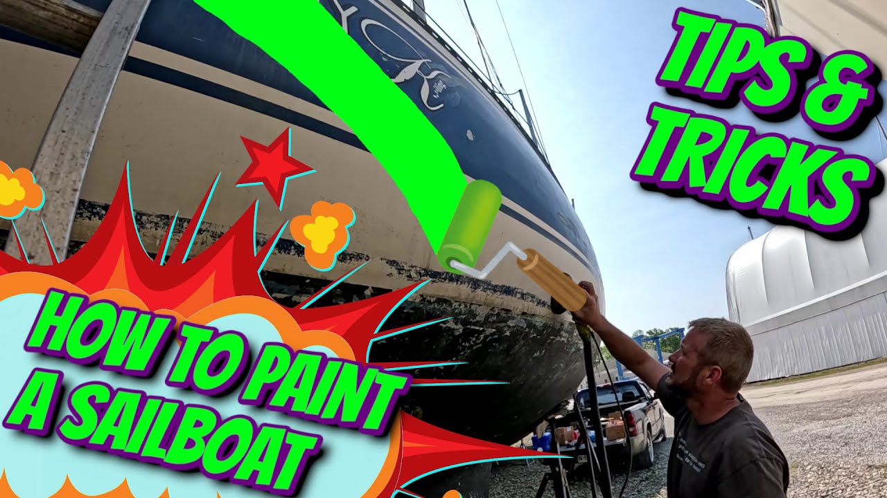 How To Paint A Sailboat - Ep 283 - Lady K Sailing